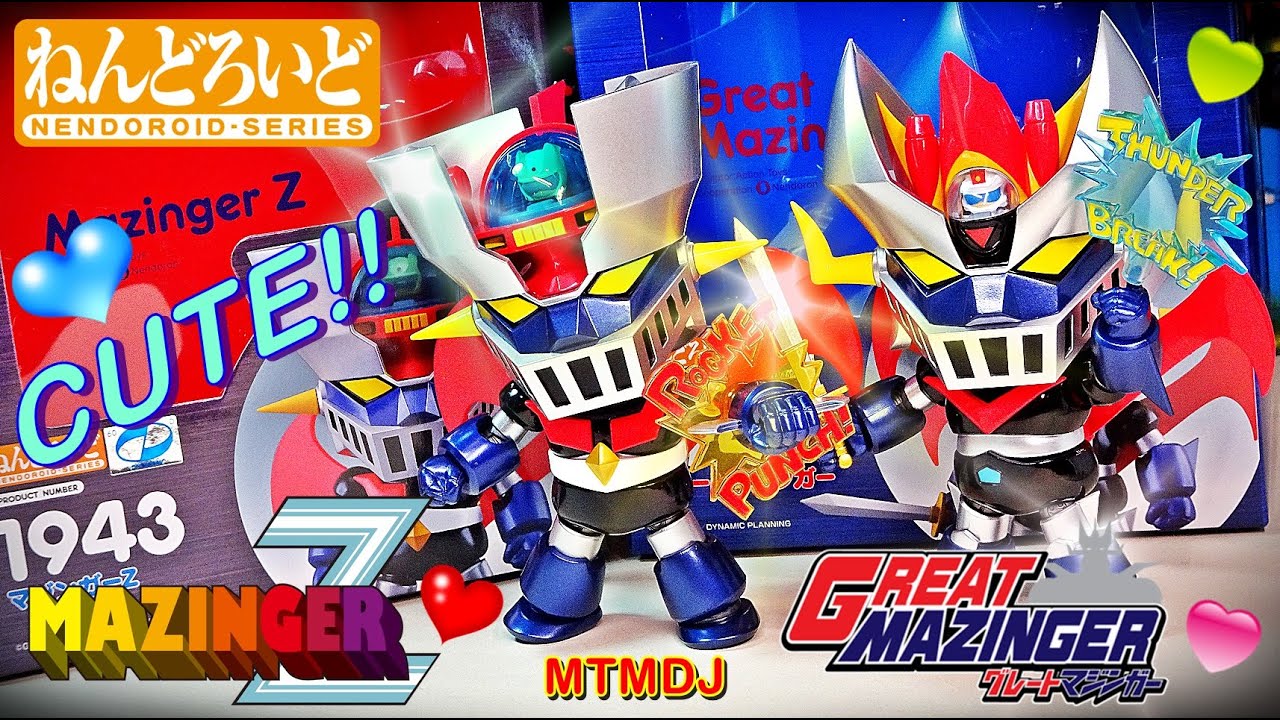 Mazinger Z & Great Mazinger Nendoroid Action Figure SD Unboxing & Review 👍😍👍✨