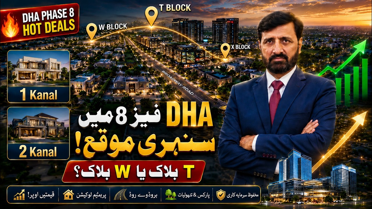 DHA Lahore Phase-8 T & W Block Property Market Update: Current Plot Prices & Live House Tour