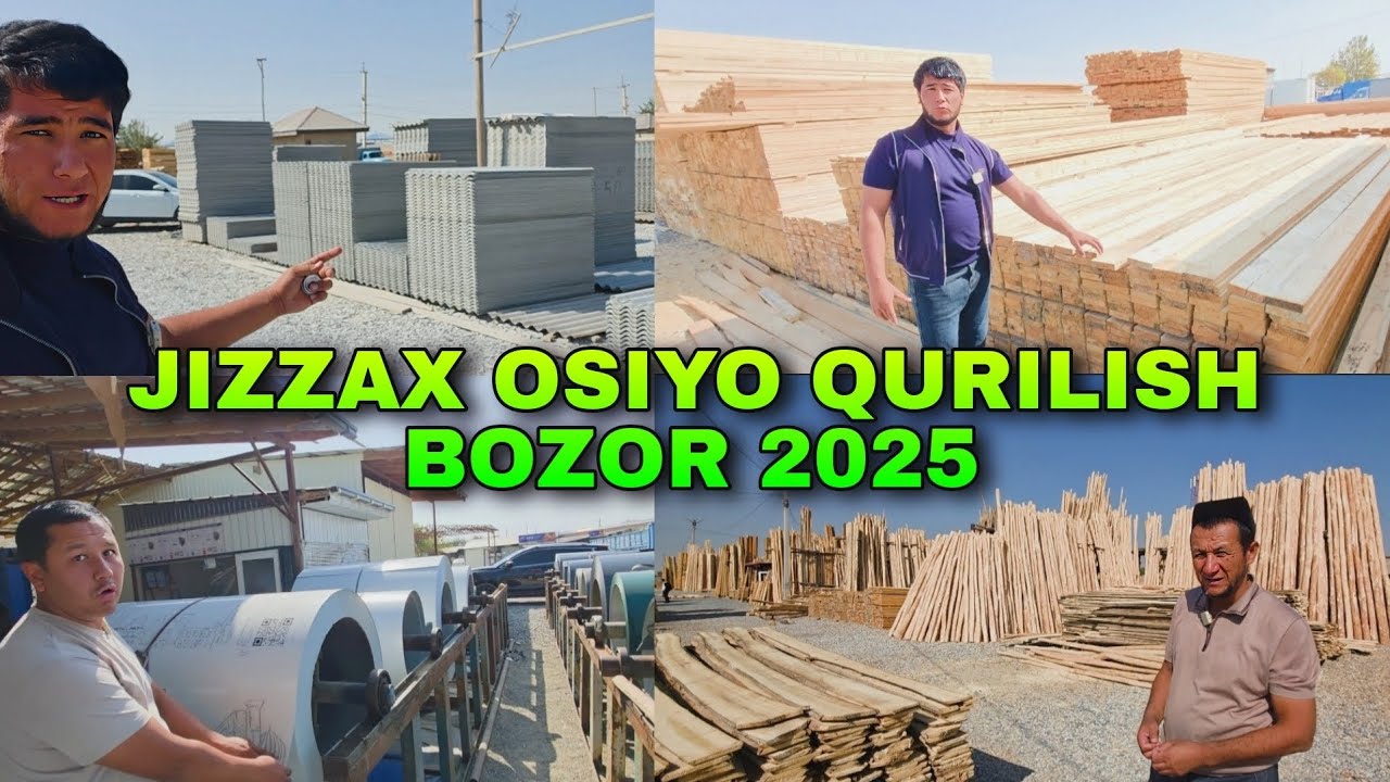 Jizzax Osiyo qurilish bozori 2025