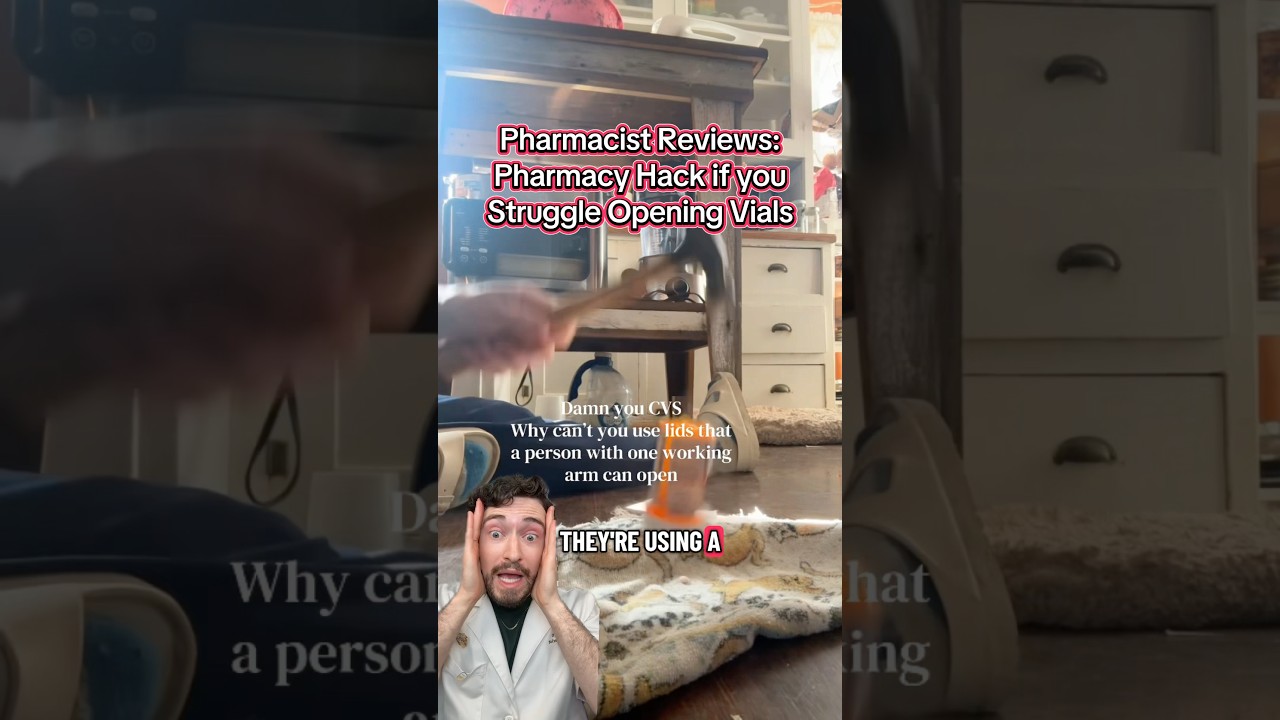 ‼️ НЕ МОЖЕТЕ ОТКРЫТЬ ФЛАКОН С ЛЕКАРСТВОМ?!? Фармацевт раскрывает лайфхак, который вам нужно знать...