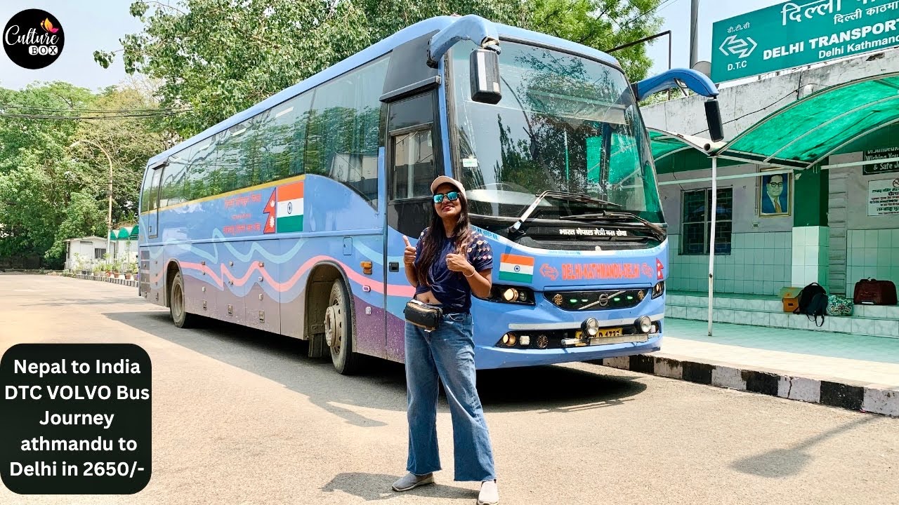 EP 33  Nepal to India VOLVO Bus Journey | DTC VOLVO | Kathmandu to Delhi #india #nepal Part -2
