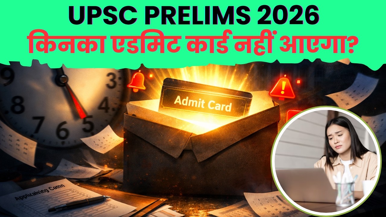 UPSC 2026 ADMIT CARD 🚨| इन लोगों को नहीं मिलेगा ADMIT CARD| आखिर क्या है समस्या?