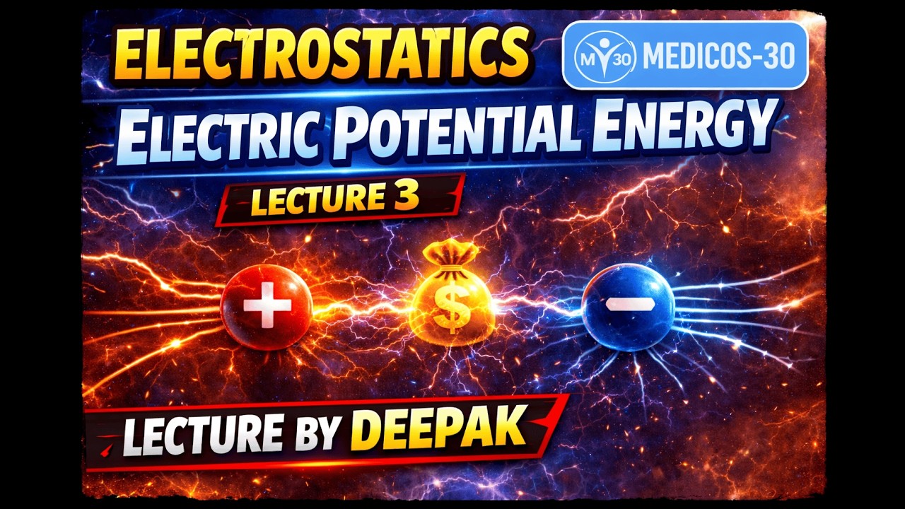 L - 3 |  ELECTROSTATICS | ELECTRIC POTENTIAL ENRERGY |