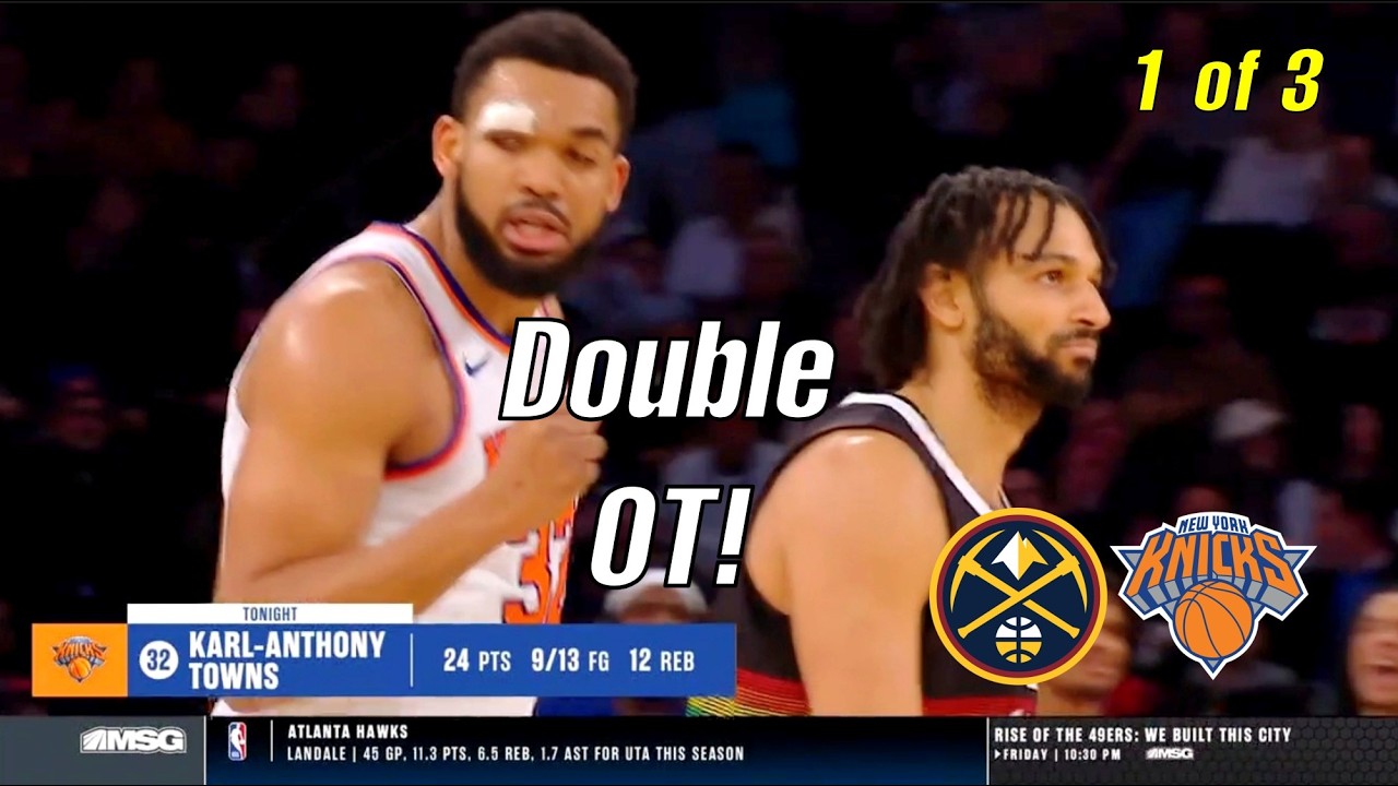 NBA JALEN BRUNSON 42 POINTS OUTLASTS JOKIC TRIPLE DOUBLE IN 2OT THRILLER! Part 1 of 3