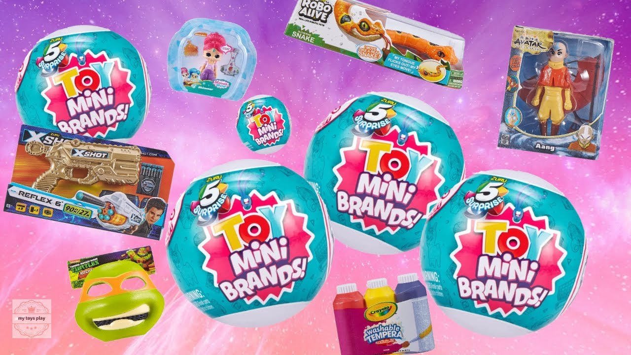 Мини Версии Игрушек в Шариках Toy Mini Brends 5 Surprise Zuru Распаковка