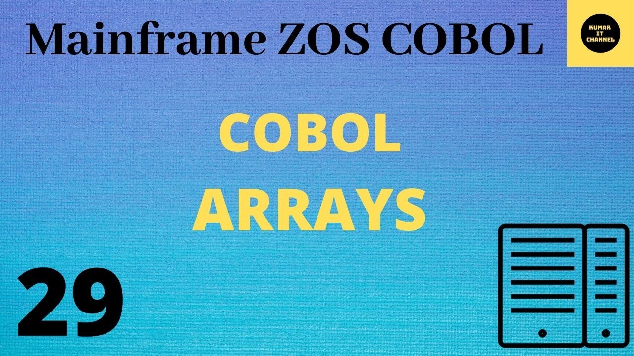 Cobol Arrays - Mainframe COBOL Practical Tutorial - Part 29 #COBOL