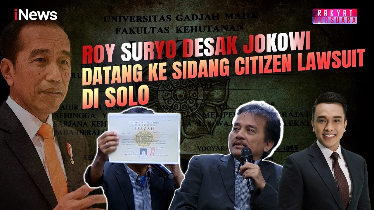Roy Suryo Desak Jokowi Bawa Ijazah Asli di Sidang | Rakyat Bersuara