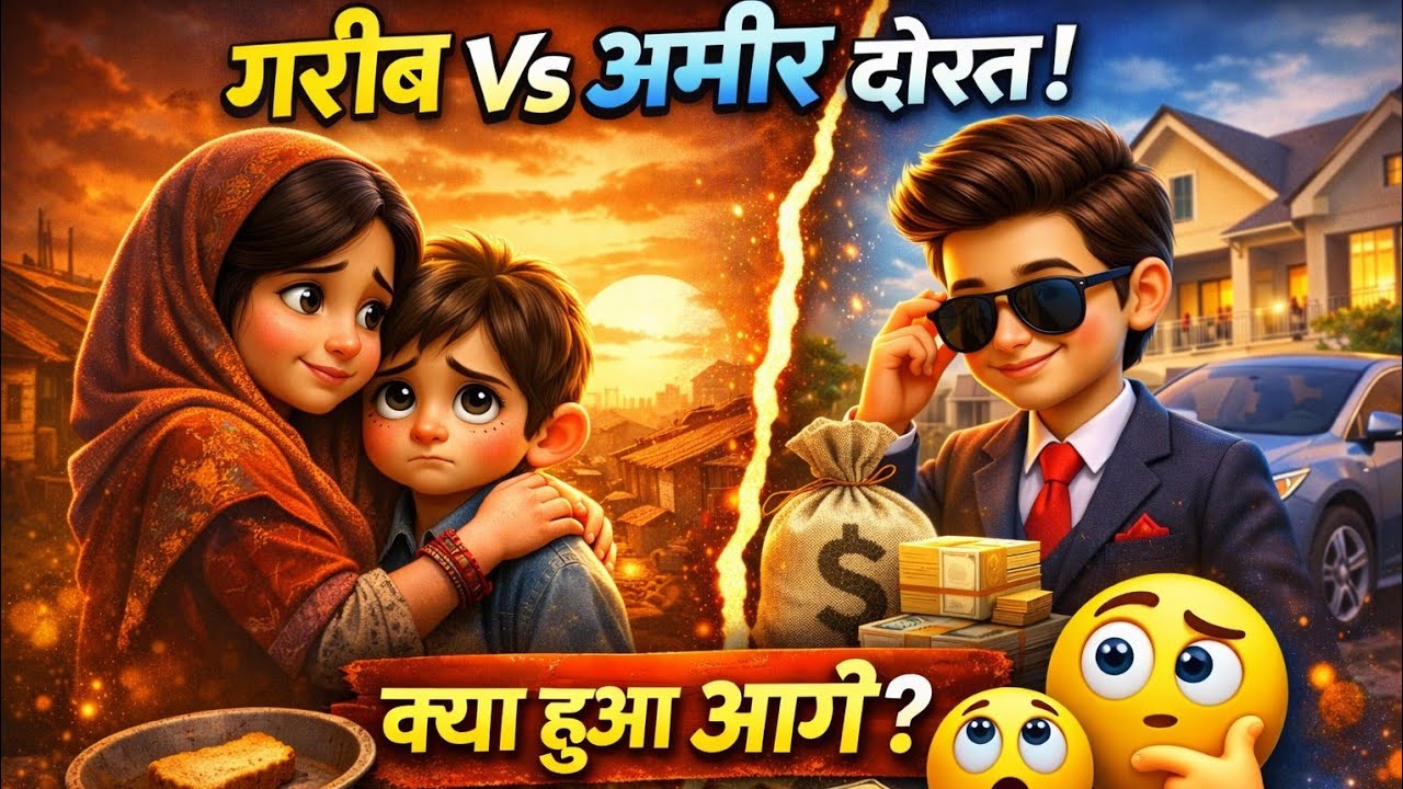 गरीब माँ का बेटा और अमीर दोस्त | Emotional Moral Story for Kids | Hindi Kahani