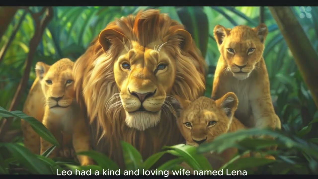 The Lion Family Adventure | short stories for kids in English | BedtimeStory | AnimatedStory