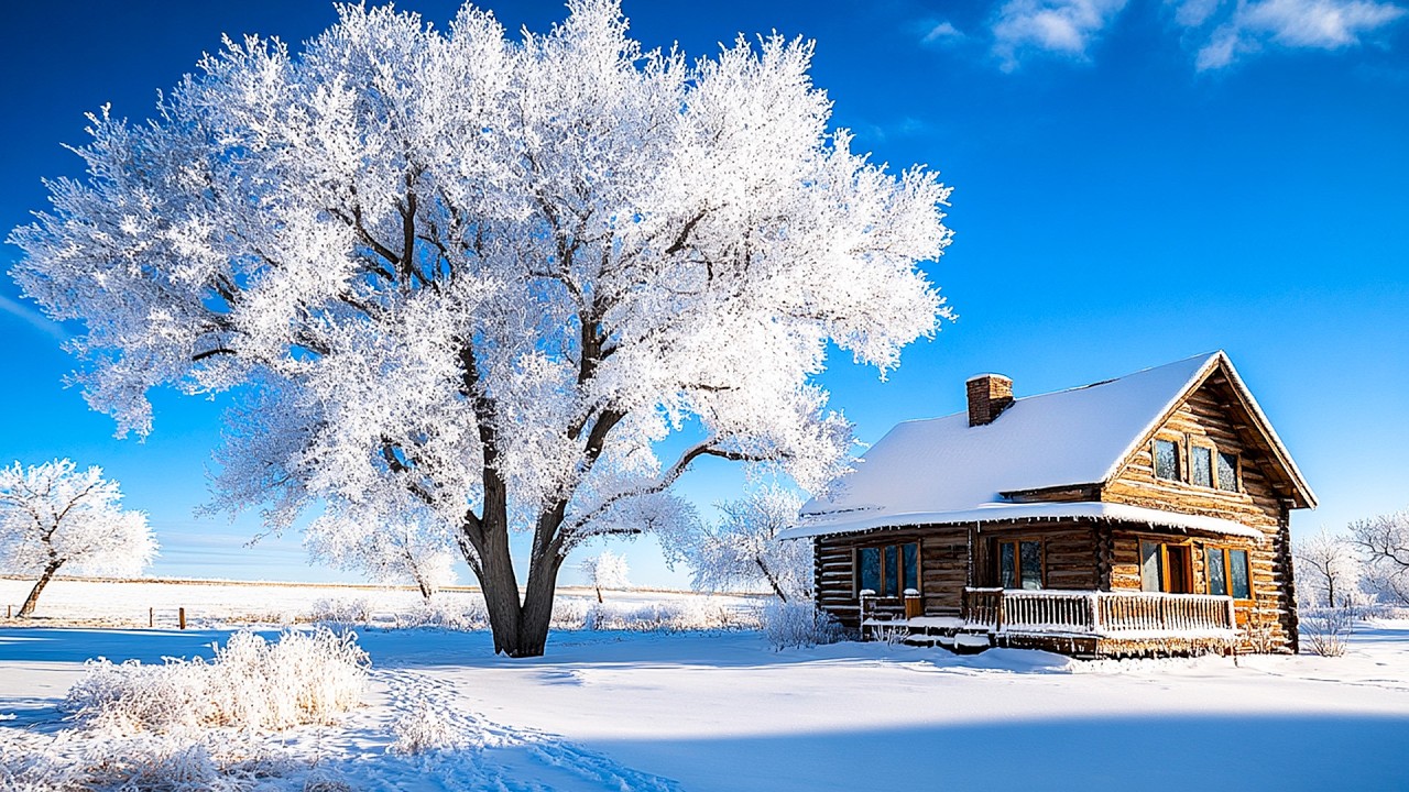 Soothing winter music ❄️ Relaxing music helps calm the mind, reduce stress and anxiety.