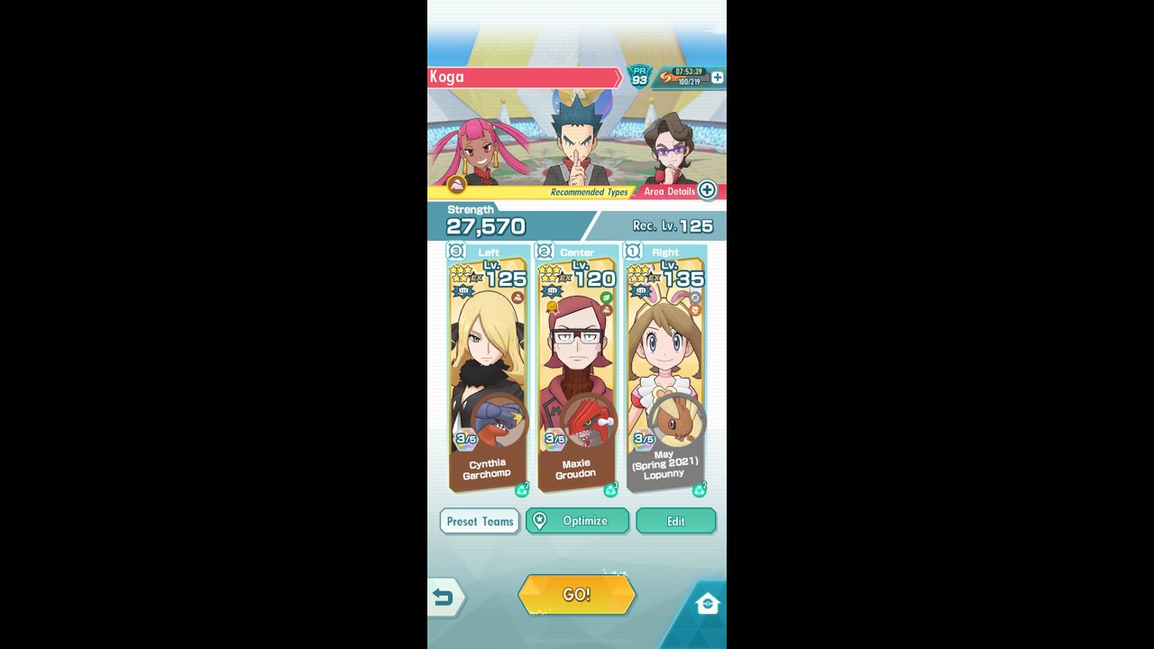 Pre-Sync Clearing 2000 Point Master Mode Koga with Cynthia, Maxie and Spring May