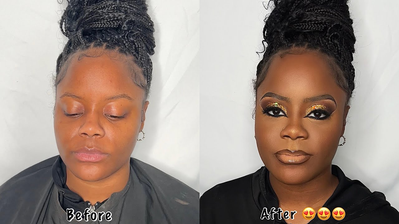 SULTRY GLITTER GLAM || Client Makeup Tutorial