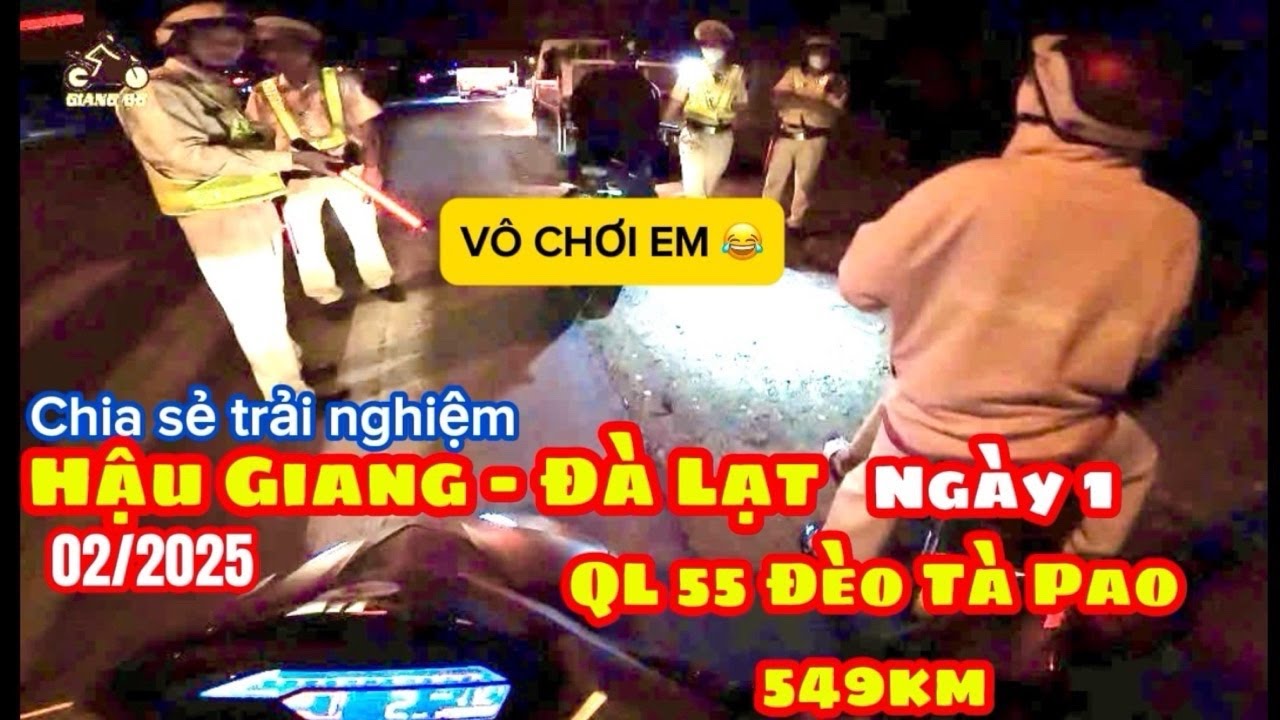 Đà Lạt ngày 1 | tour Hậu Giang đi Đà Lạt Quốc Lộ 55 đèo Tà Pao 549km 02/2025 | Giang Speed