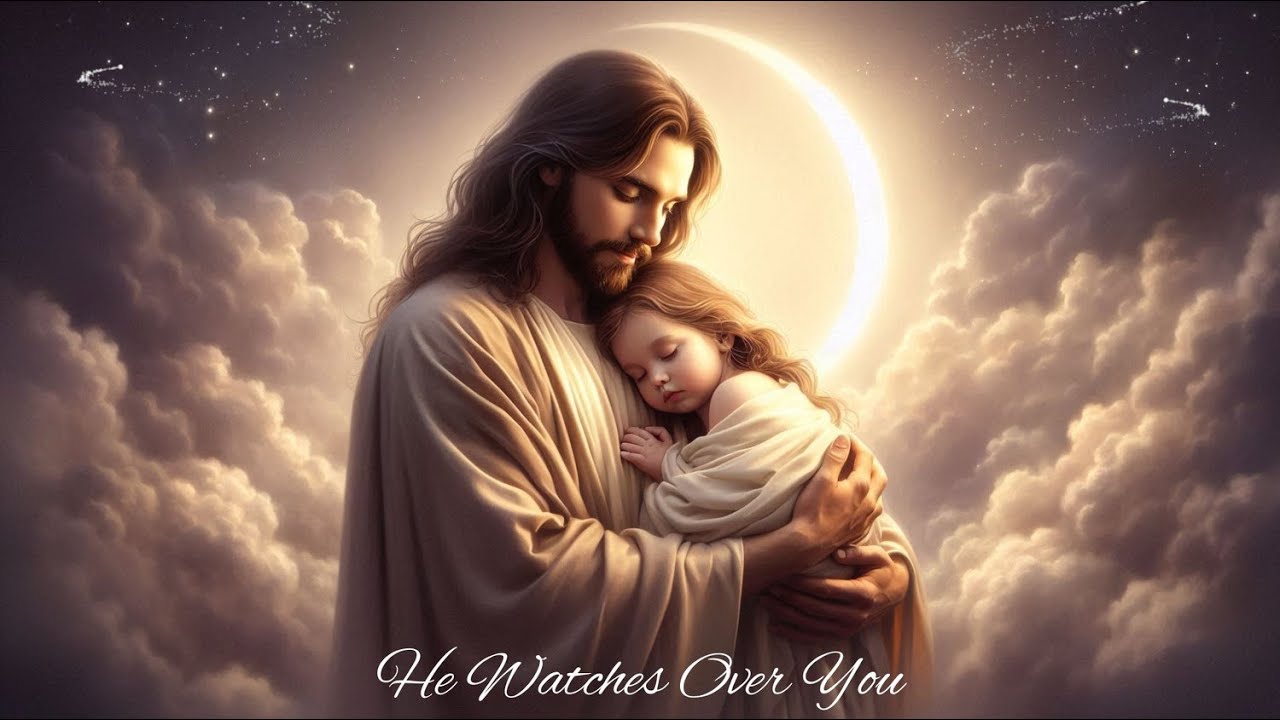 He Watches Over You 💙 Soft Christian Gentle Music For Babies ✝️ Christian Lullaby For Sweet Dreams✝️