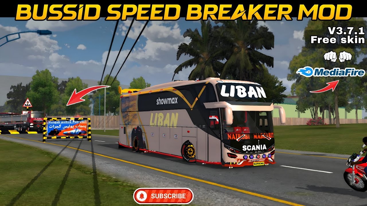BUSSID SPEED BREAKER MOD Vs3.7.1 /Kenyan Gameplay /free skin /check description 👇