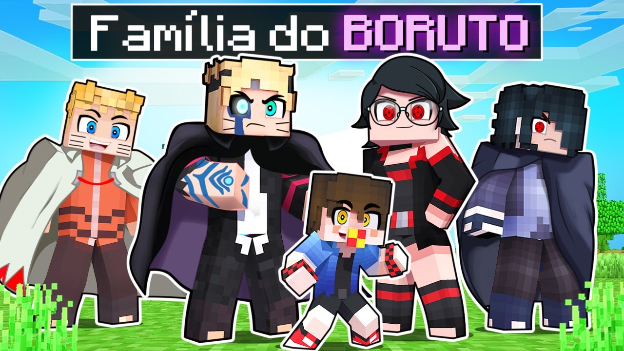FAMÍLIA do BORUTO ADOTOU o TREVOR no Minecraft