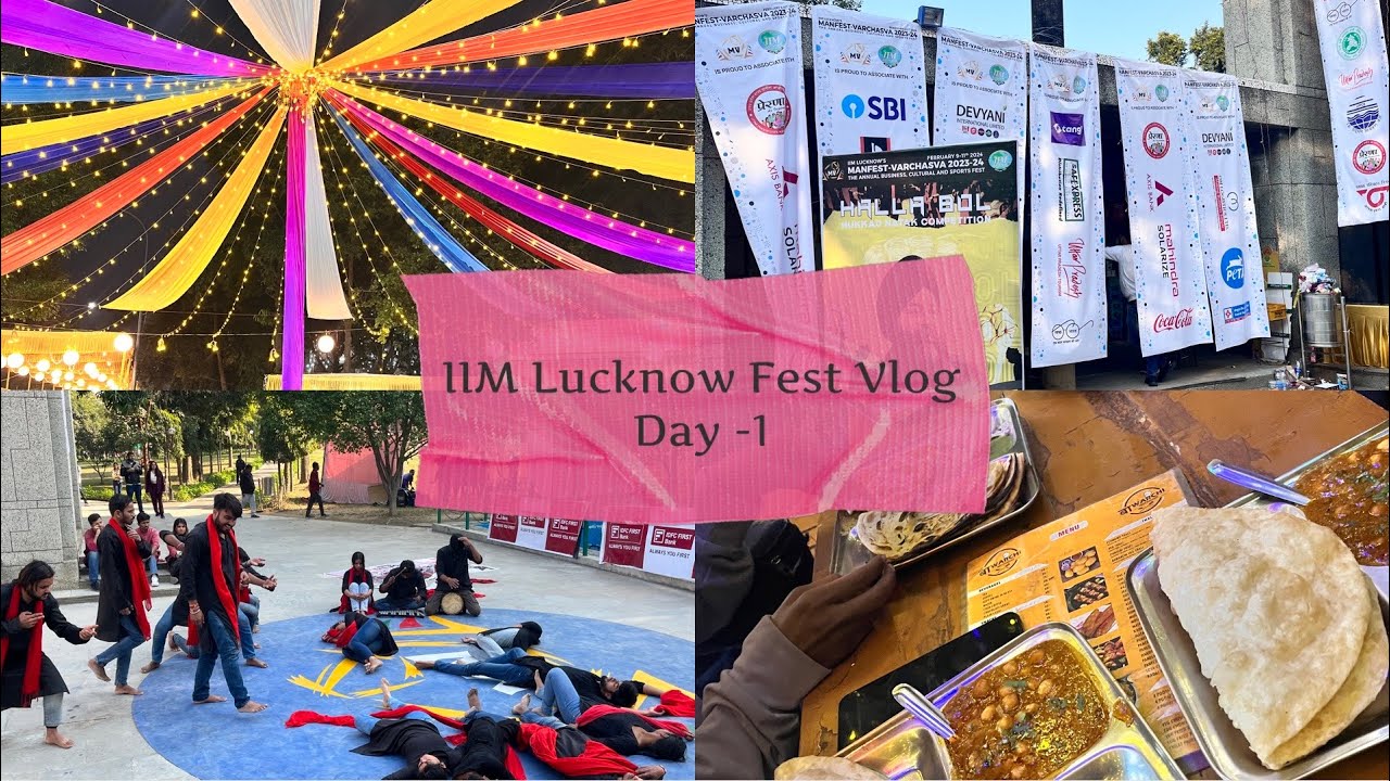 IIM Lucknow Fest 2024 Day -1 Vlog