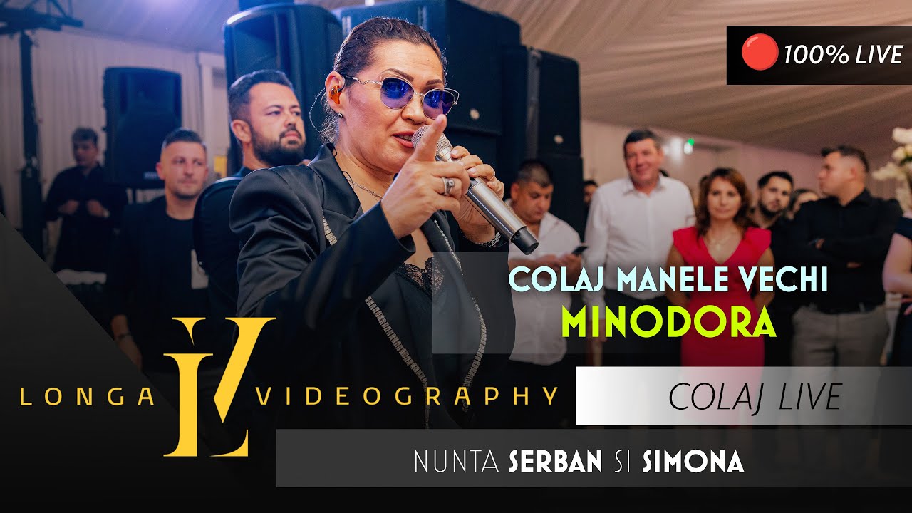 @MinodoraOficial ❌ Colaj Manele Vechi ♫ 100 % LIVE // Nunta Serban si Simona 👩‍❤️‍👨