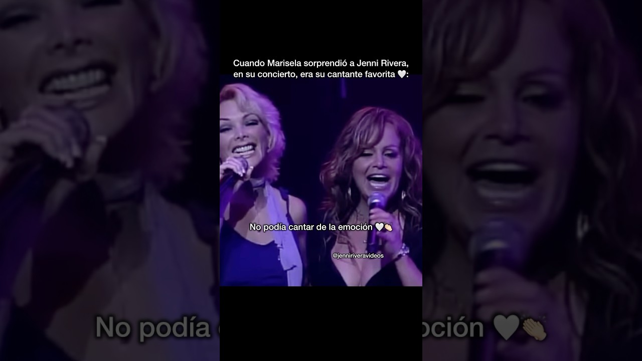 Marisela sorprende a Jenni Rivera en pleno concierto 🤍 #jennirivera #marisela