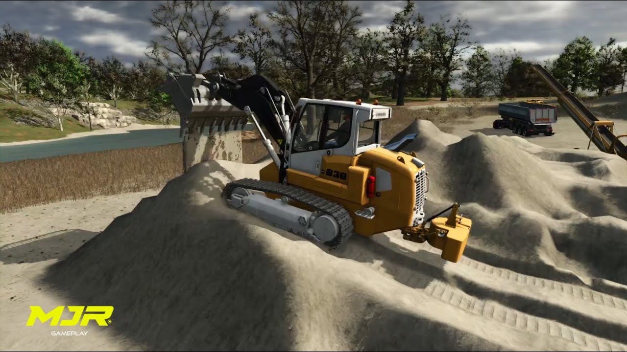 FS25 Liebherr 636 Test Sabbia - sand test