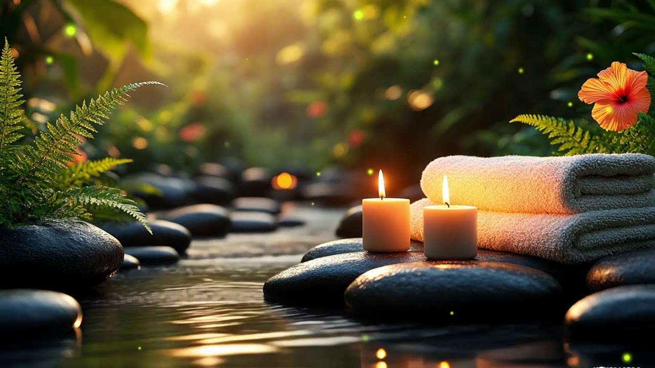Relaxing Spa Music 🌻 Total Relaxation,Stress Release,Insomnia Cure,Healing Peaceful Water Music 12