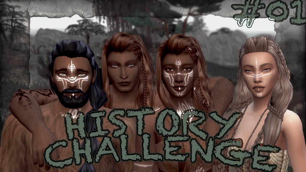 SIMS 4 HISTORY CHALLENGE [Stone Age]: Introduction to our Prehistoric Sims! 🍖 [Part One]