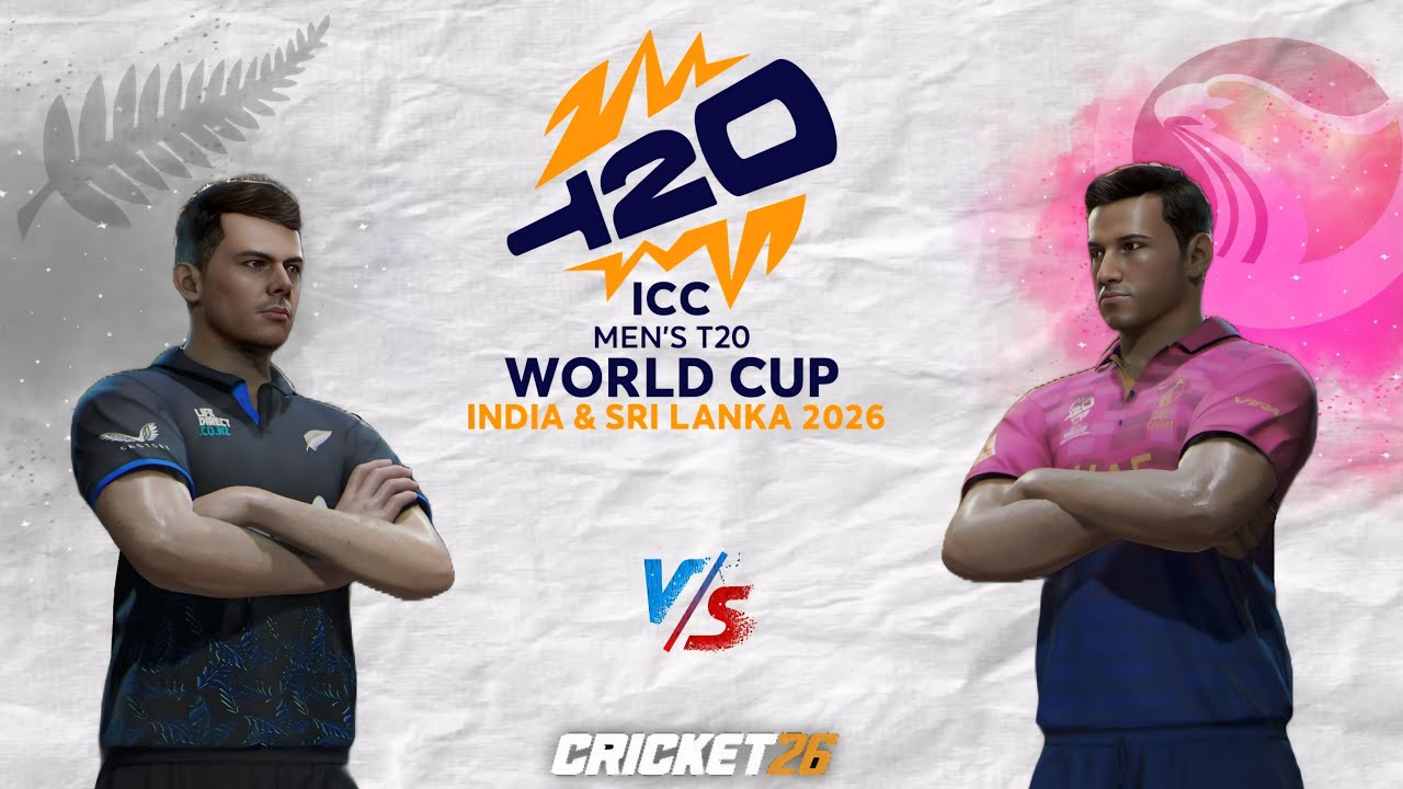 🔴 New Zealand vs UAE ICC Men's T20 World Cup 2026 T20 Match | Cricket 26 Live - SR Gamer