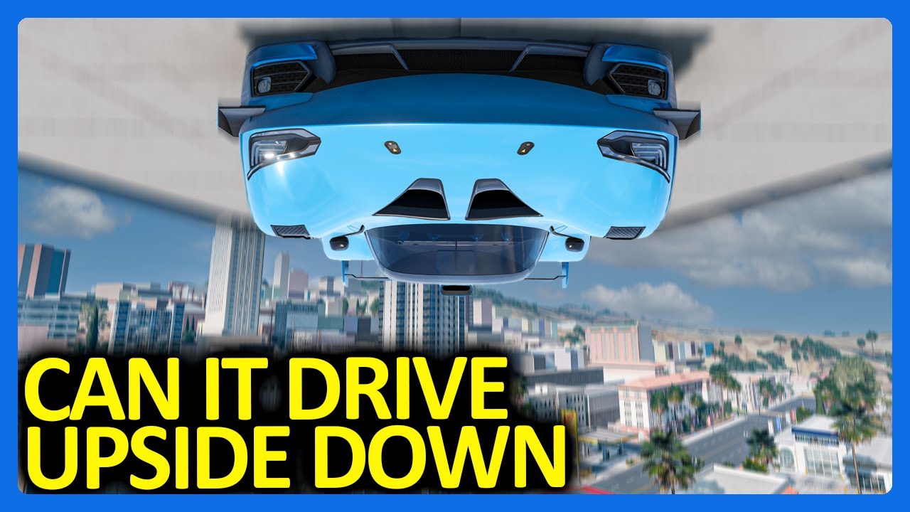 Может ли моя самодельная машина ездить вверх дном в BeamNG?!?