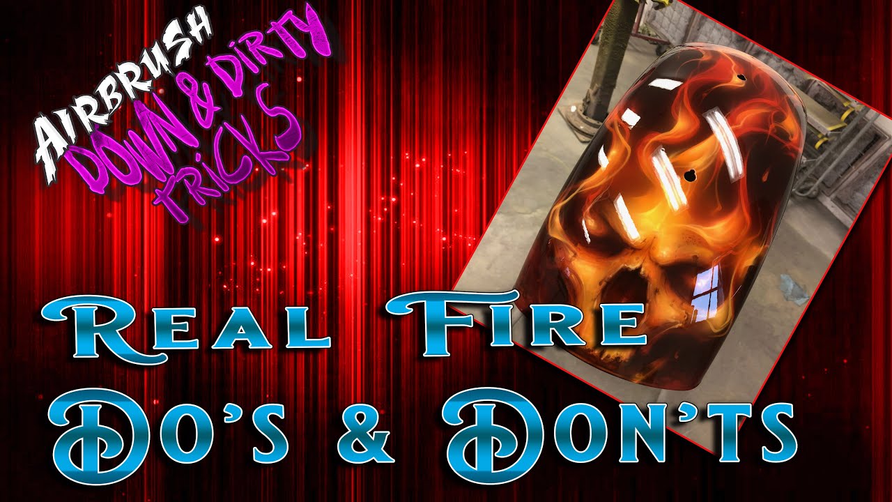 Airbrushing REAL Fire Do's and DON'TS  Live