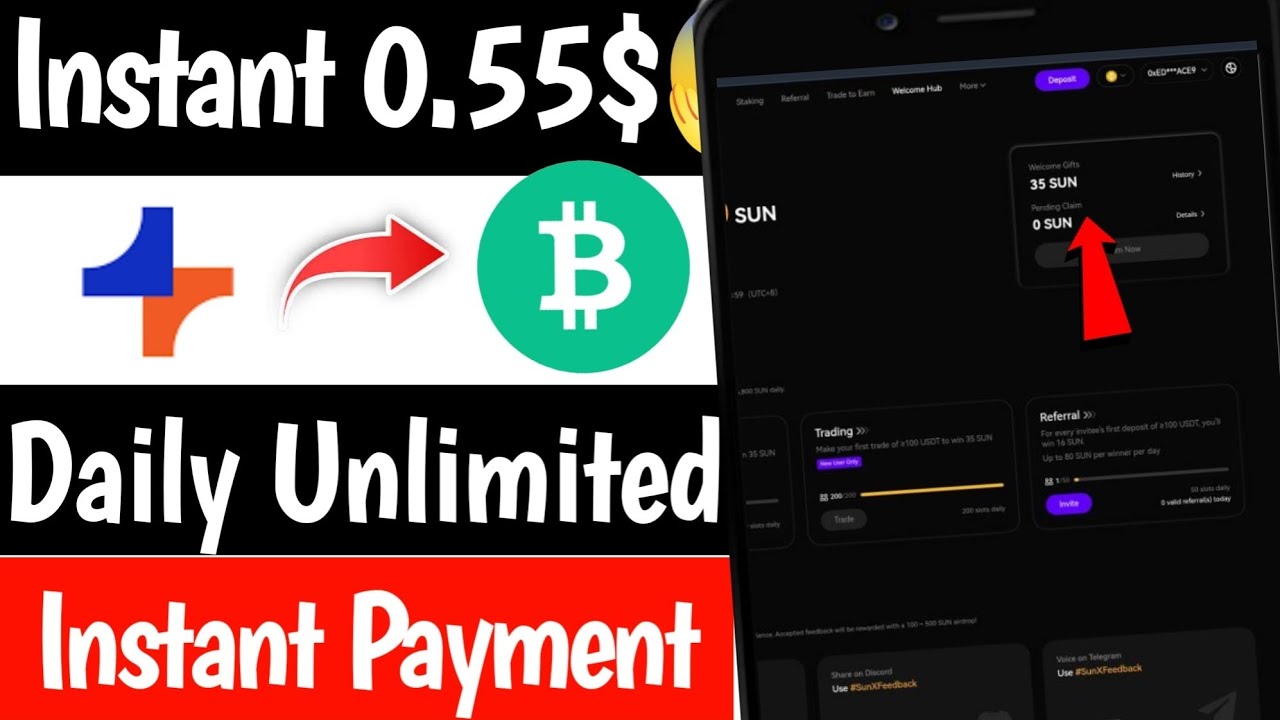 INSTANT 0.55$ Daily 😱 Instant Withdraw | Real Crypto Loot