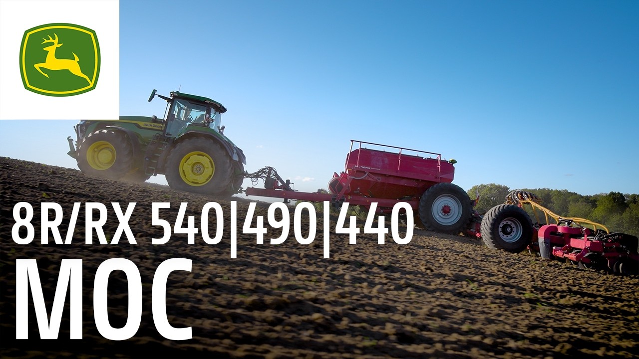 8R/8RX 540: Przygotuj nawet o 40% więcej powierzchni pola dzięki John Deere