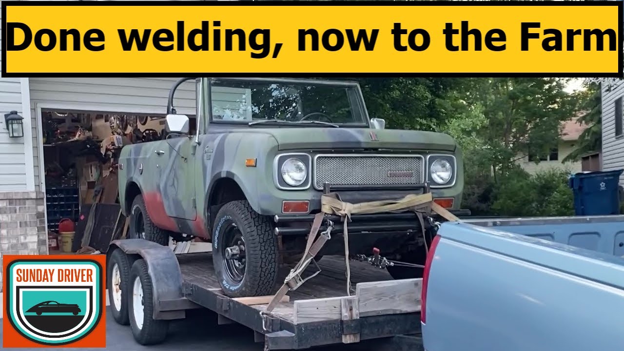 1970 Scout Body Patch Repair and Off Road Test | Sunday Driver