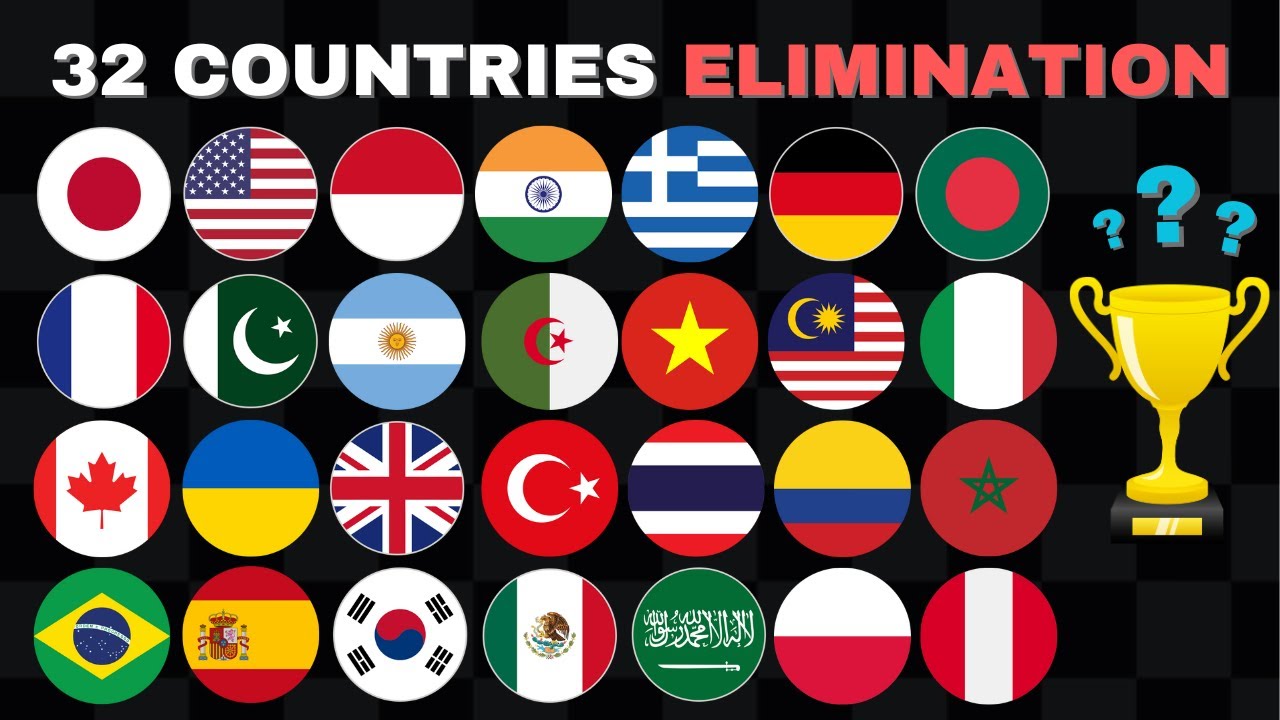 32 Countries 31 Eliminations Marble Race