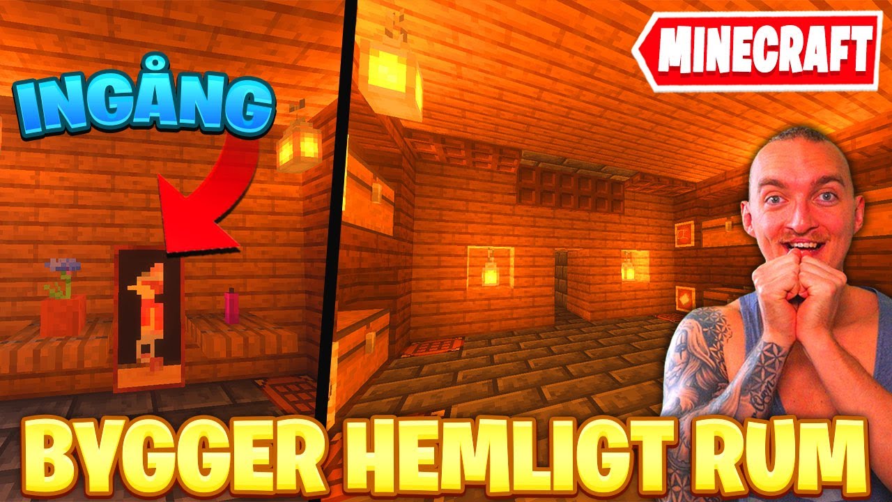 JAG BYGGER EN HEMLIG INGÅNG TILL ETT HEMLIGT RUM I MINECRAFT
