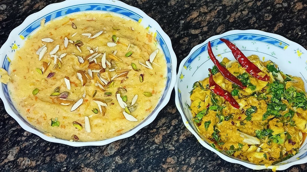Gajrela and kathal ki sabji