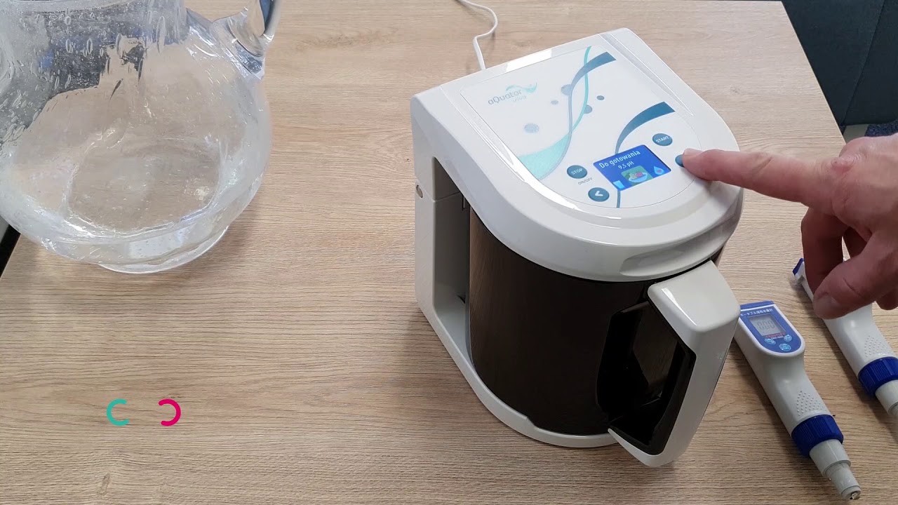 Jonizator wody aQuator Vivo pomiar aktywnego wodoru (ppm) i ORP (mV)