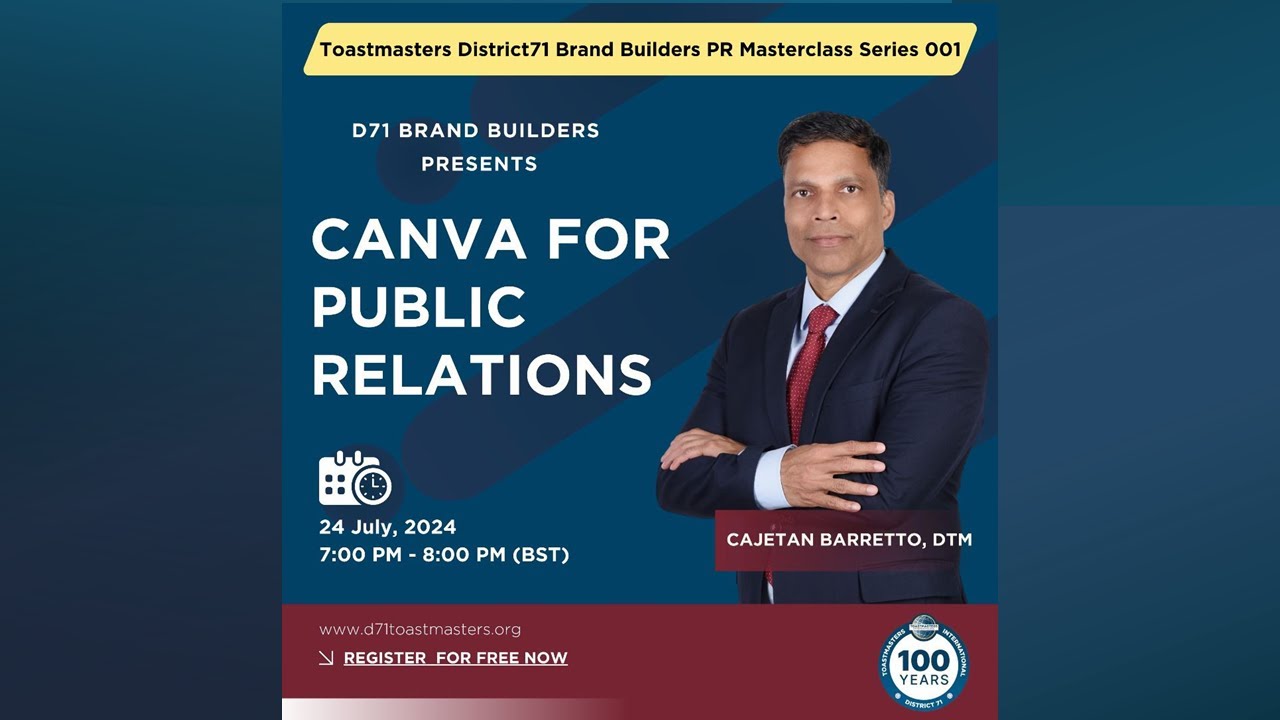 Public Relations and Branding for Toastmasters Clubs