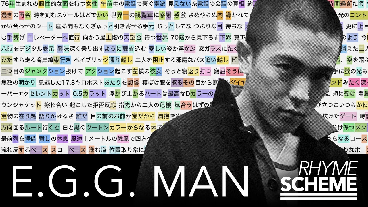 REALISTIC LOVE (Original) / E.G.G. MAN（1997） | Japanese Hiphop Rhyme Scheme 030