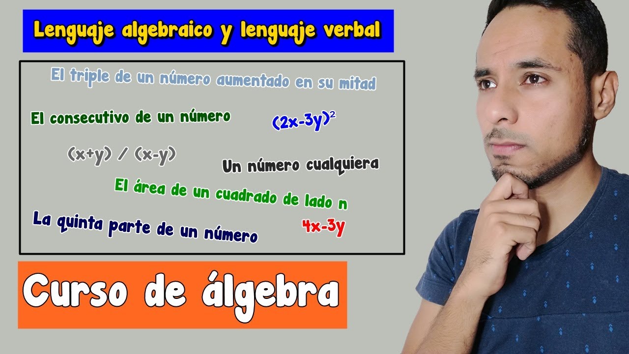 Traducción de lenguaje verbal a lenguaje algebraico y viceversa | Curso de álgebra | #2