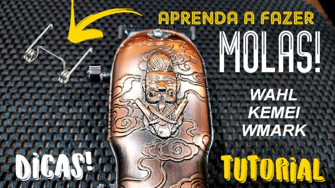 APRENDA A FAZER MOLAS PARA KEMEI/WAHL/WMARK! | TUTORIAL PASSO A PASSO •REI DAS MÁQUINAS•  #WAHL