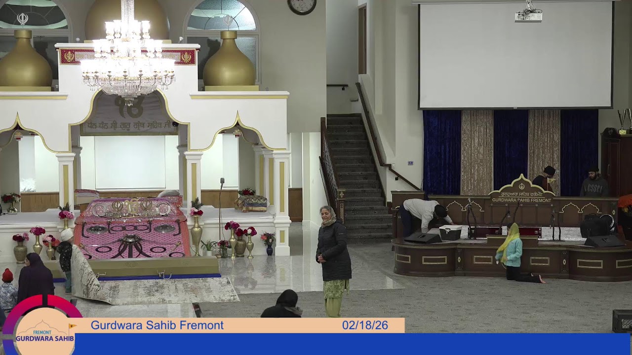 Gurdwara Sahib Fremont Evening Diwan 2026-02-18