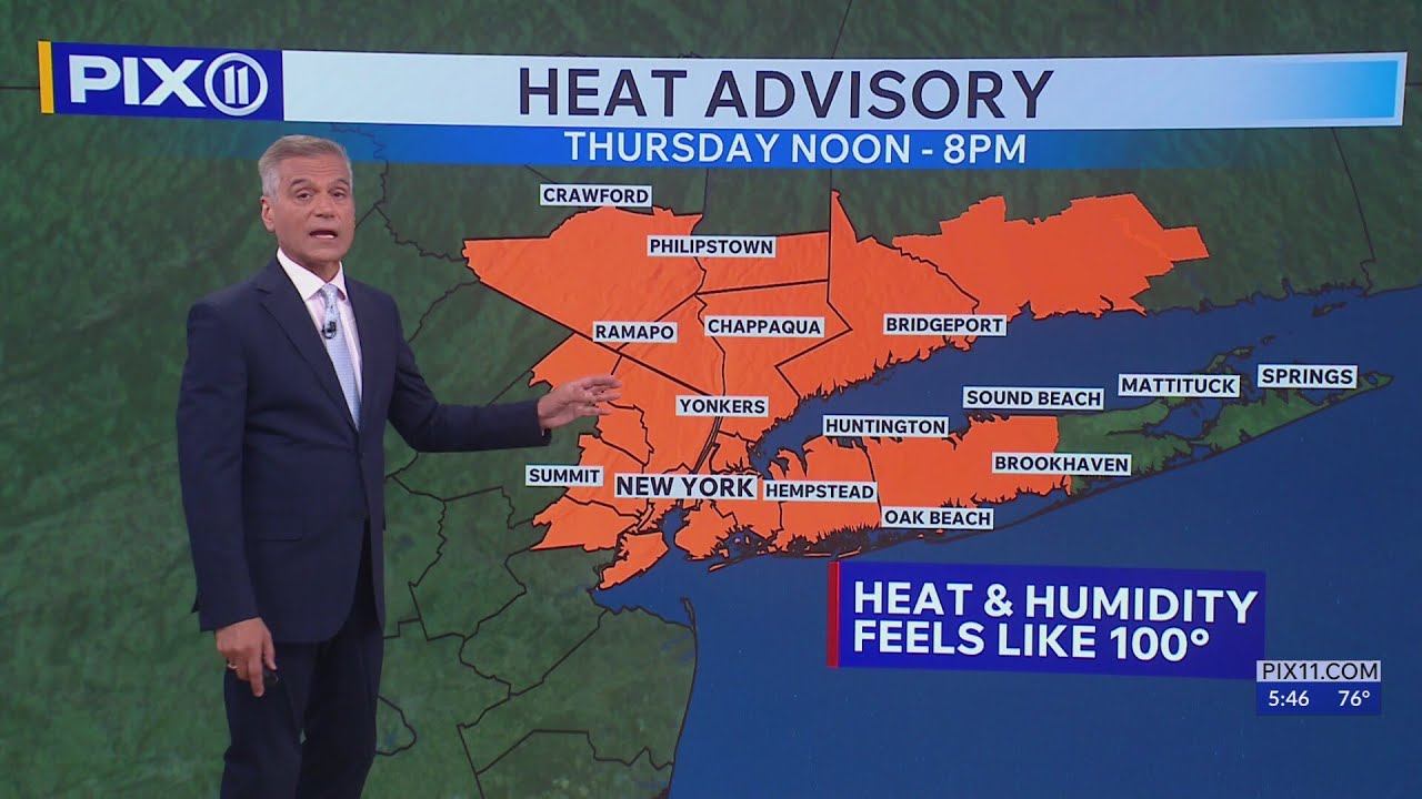Intense heat and humidity is coming to NY, NJ