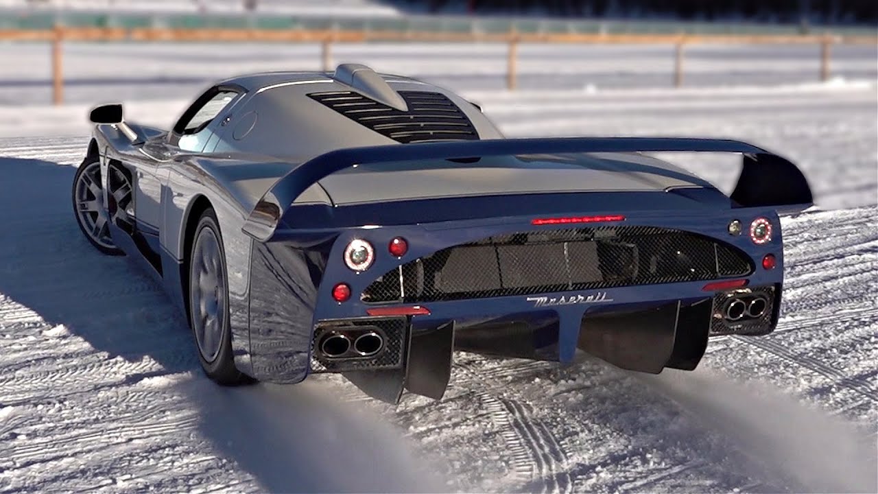 Maserati MC12 goes for a joyride in the SNOW | Feat. Start Up, Accelerations & More!
