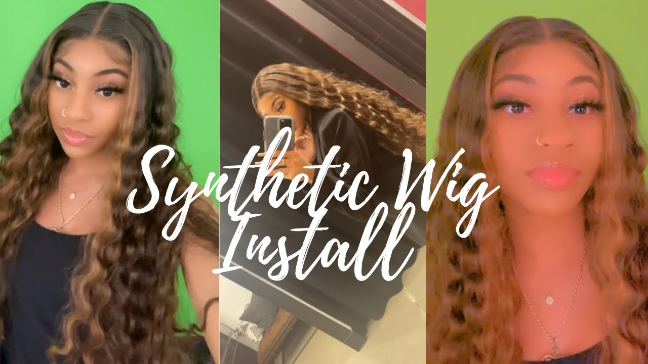 First Synthetic Wig Install | Beginner Friendly