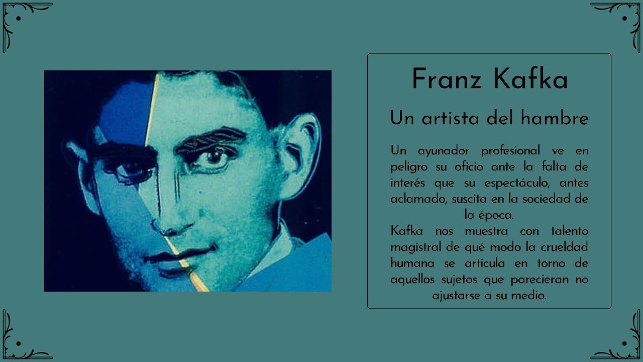 Franz Kafka, Un artista del hambre