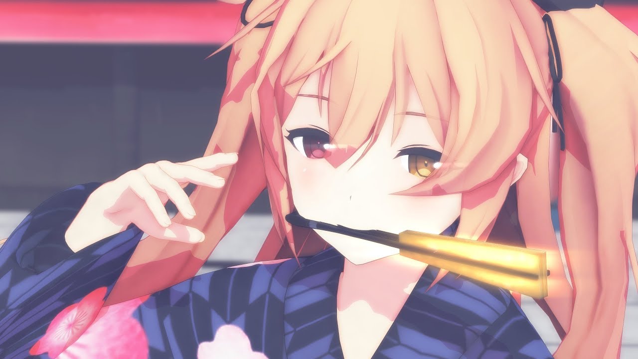 【MMD艦これ】『響喜乱舞/Kyoukiranbu』by 村雨改二（浴衣）【1440p】