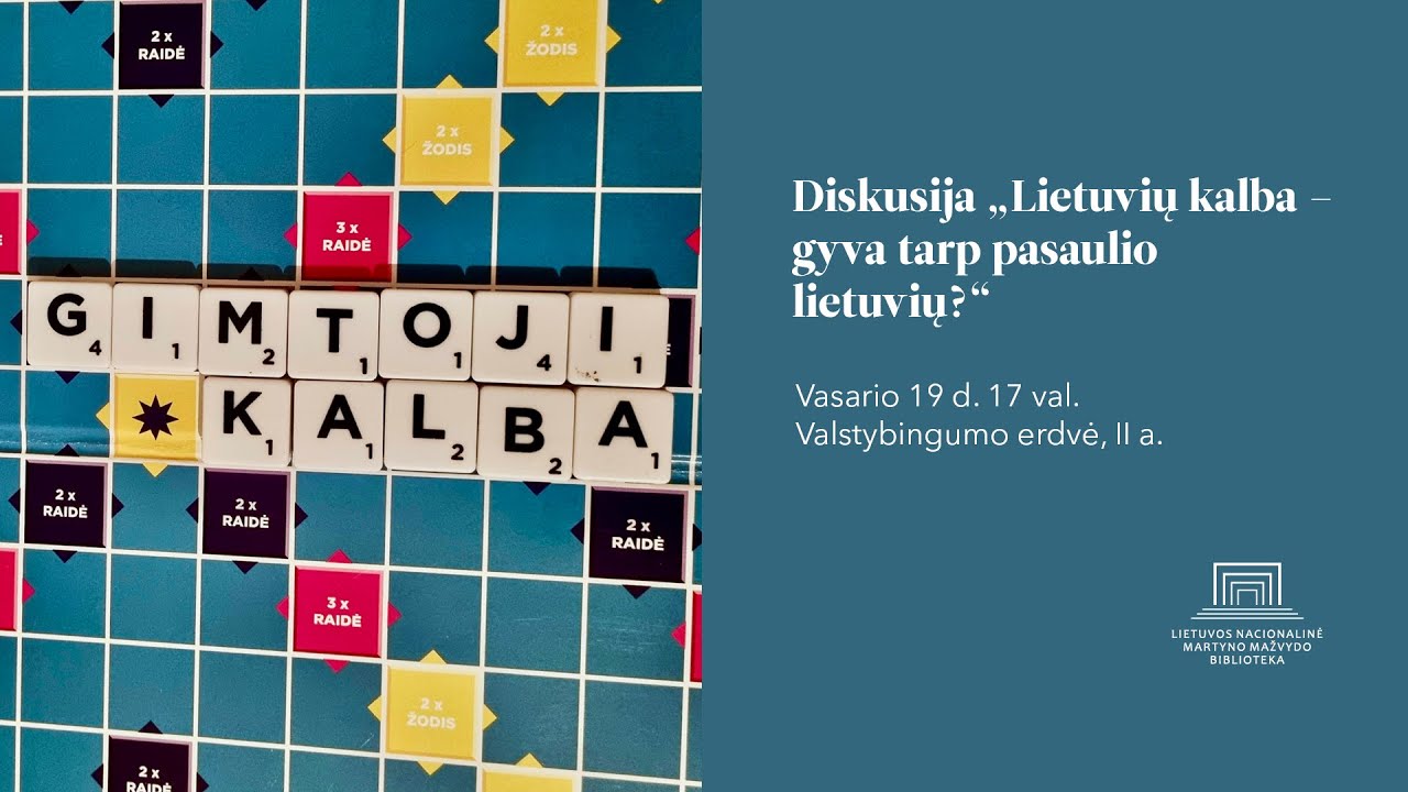 Diskusija &bdquo;Lietuvių kalba diasporoje &ndash; gyva tarp pasaulio lietuvių?&ldquo;
