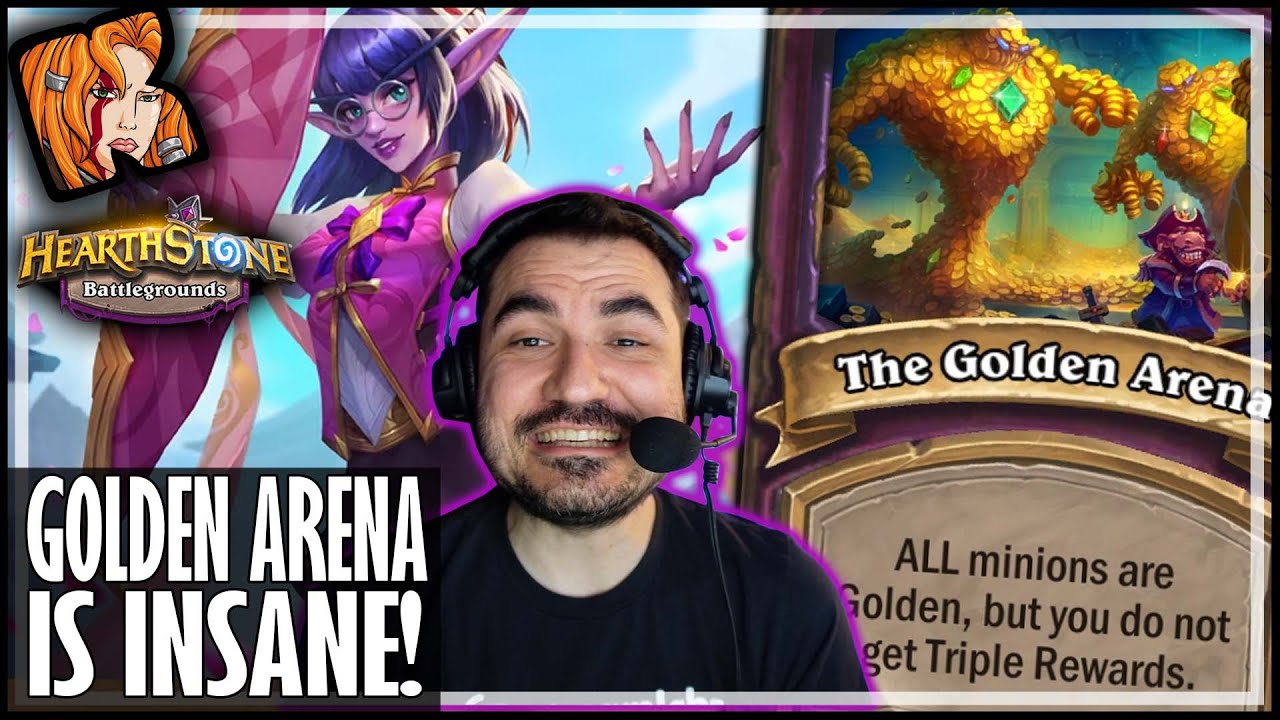 GOLDEN ARENA TURNS ARE TOO INSANE! - Hearthstone Battlegrounds