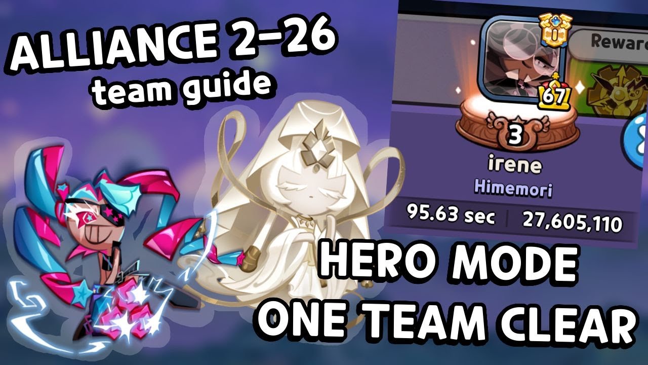 Cookie Run Kingdom - ALLIANCE SEASON 2-26 HERO MODE GUIDE