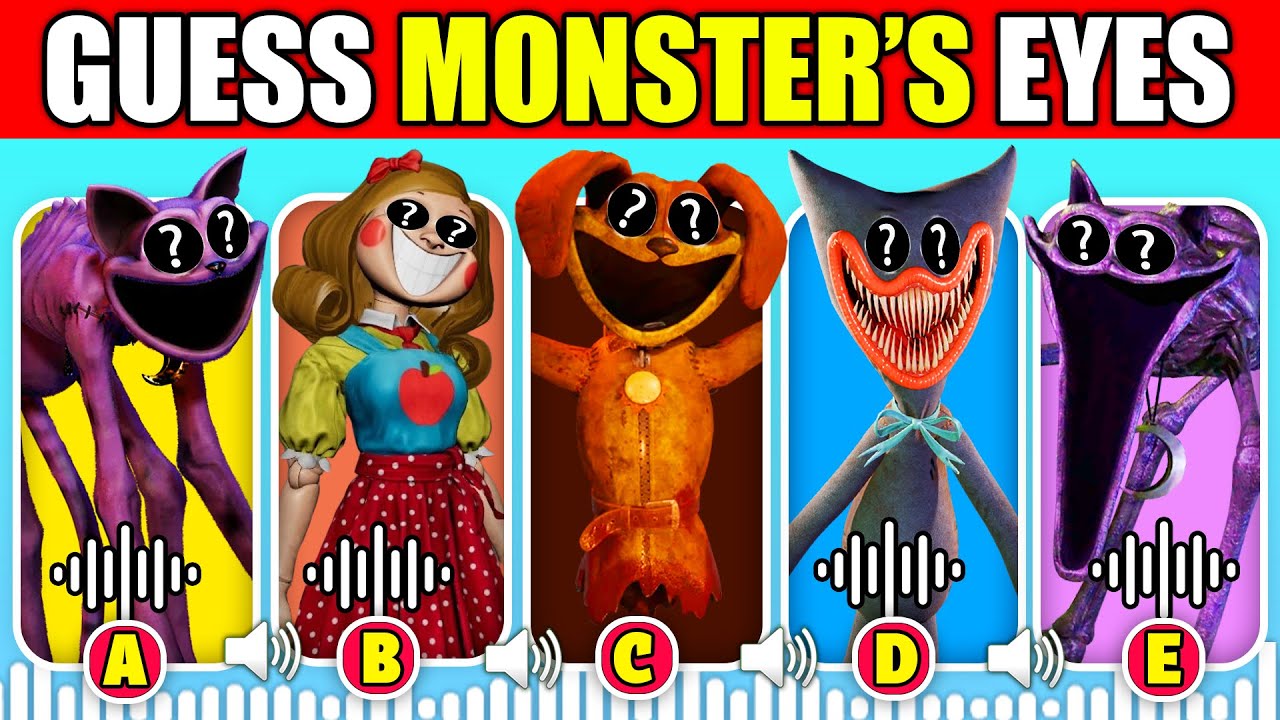 IMPOSSIBLE Guess The EYES | Poppy Playtime Chapter 3 + Smiling Critters | Catnap, Miss Delight